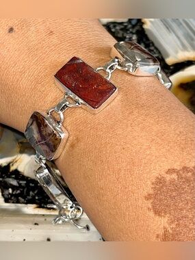 Red Jasper & Picasso Jasper “The Supreme Nurturer” Bracelet 6 1/2”-7 1/2”